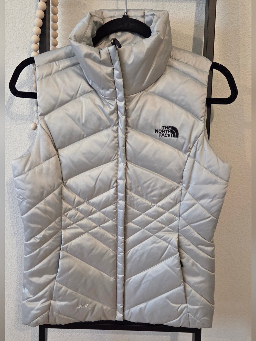 The North Face Women's 550 Fill Down Puffer Vest Gray XS | New Without Tags